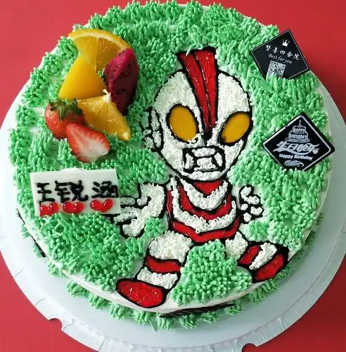 今天是你的生日,你也学会了分享,妈妈也特别为你准备了一个大生日蛋糕