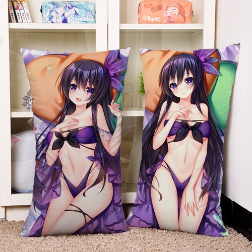 约会大作战泳衣泳装夜刀神十香动漫二次元周边长方形定制抱枕靠垫