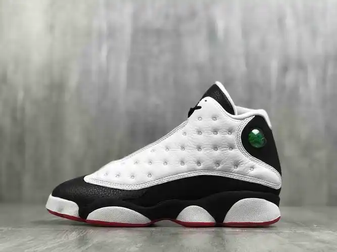 男aj13熊猫头层皮碳纤维板猫眼内置分体zoom篮球鞋