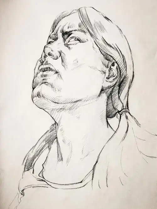 速写仰视练习|纯艺术|绘画|艺尘君_原创作品-站酷zcool