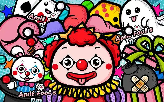 潮流漫画愚人节节日恶作剧搞笑卡通手绘插画涂鸦人物小丑41漫画愚人节