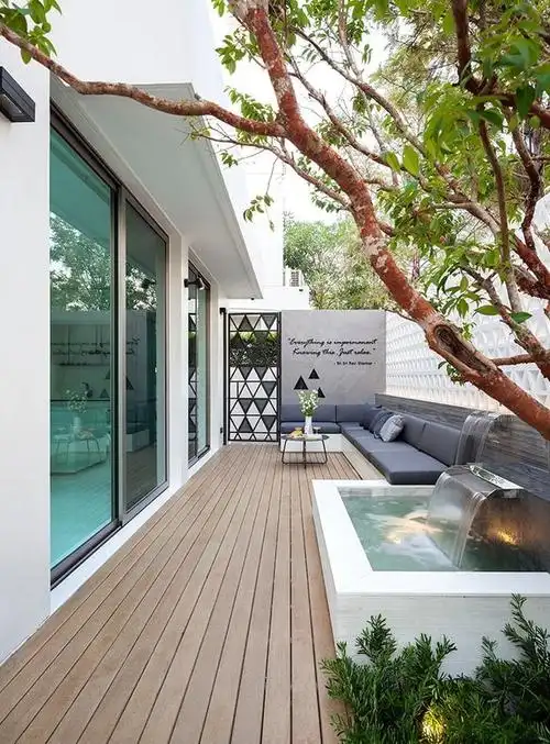 别墅庭院设计分享2个精美的现代花园