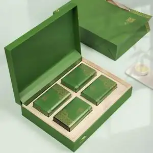 高档绿茶包装盒空礼盒龙井碧螺春茶叶盒空盒一斤装茶盒子通用定制