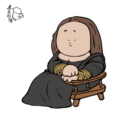 biggallery)大艺术家系列冰箱贴胸针可爱装饰磁吸两用送女生-蒙娜丽莎