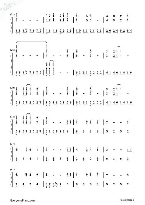 天空之城适中版-eop教学曲