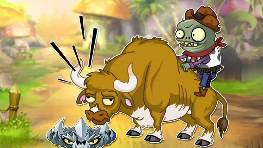 植物大战僵尸卡通简笔画钢地刺