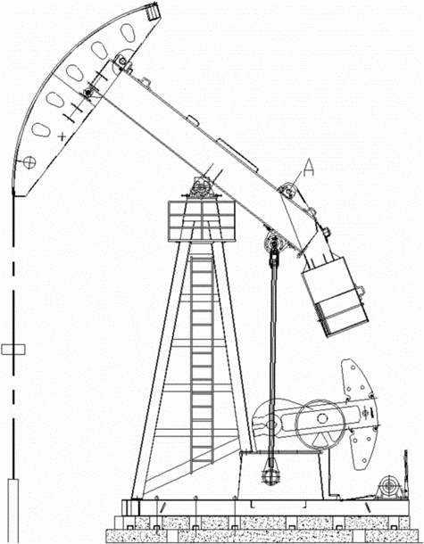 大庆油田磕头机简笔画