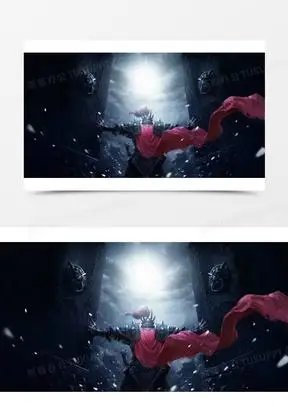 身穿战甲披风将军