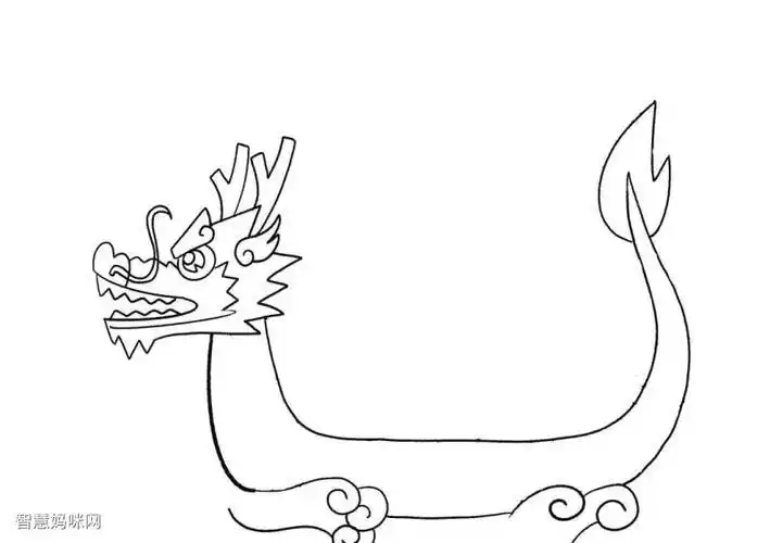 端午节龙舟简笔画手抄报端午节手抄报