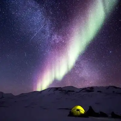 高清风景头像神奇耀眼的极光风景太美了