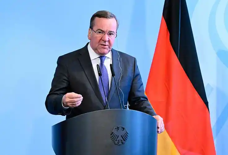 德国国防部长皮斯托留斯 资料图 图源:视觉中国