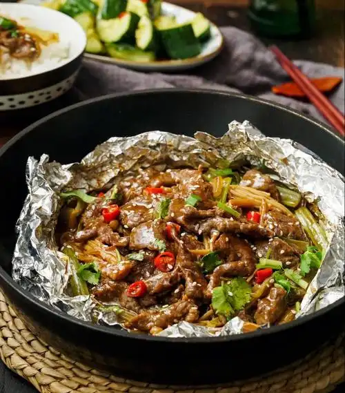 锡纸牛肉嫩滑爽口简单美味