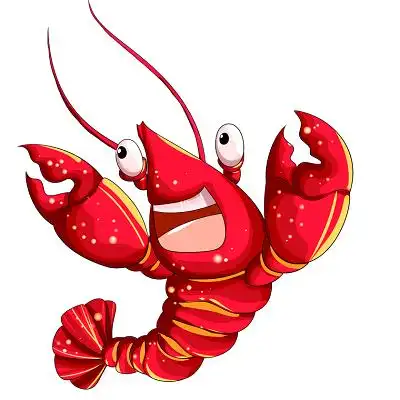 手绘小龙虾元素