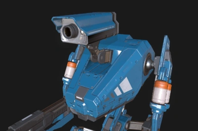 pbr次世代 科幻 机甲 战士 机器人 赛博朋克 ai 人工智能 装甲 四足