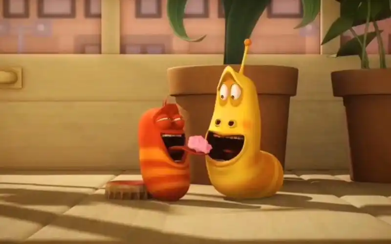 爆笑虫子:大黄为了吃口香糖,阴魂不散,笑料不断!