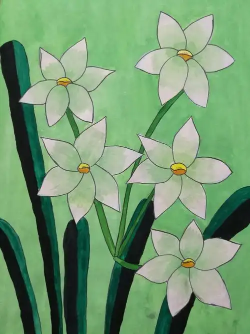 孩子们的作品(初学水粉装饰画,展现出孩子们绘画天赋)