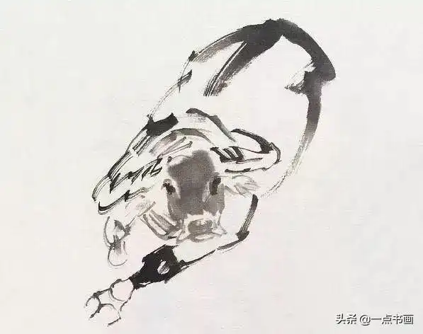 图文教程牛的写意画法图解二