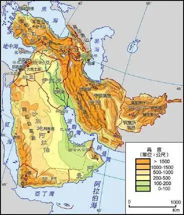 历史枢纽之地西亚五海两河