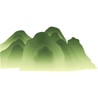 绿色的山免抠元素图片-元素素材3414042-万素网