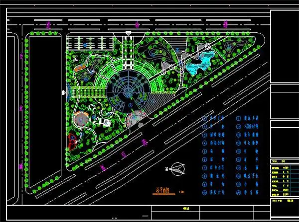 小型休闲公园平面图