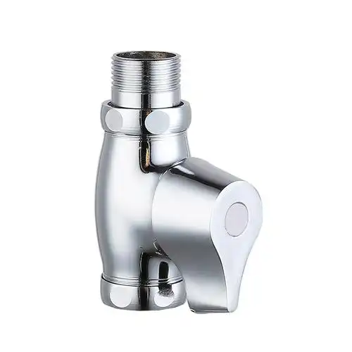 蹲便器冲水阀手按式厕所卫生间水龙头便池大便器开关快开冲水阀门