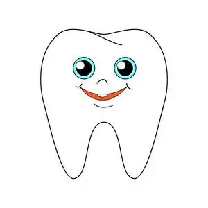 微笑牙齿卡通图片