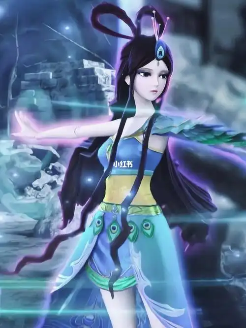 叶罗丽随机裁剪挑战第四弹镜仙子蓝孔雀