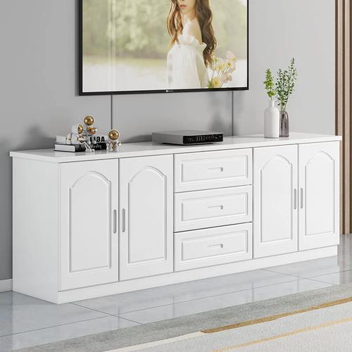 全实木电视柜简约现代小户型客厅落地储物柜卧室高款松木电视柜子