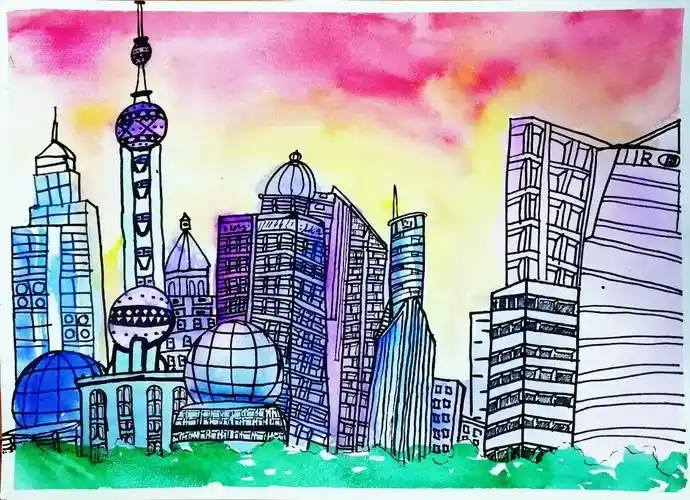 建筑写生--上海外滩