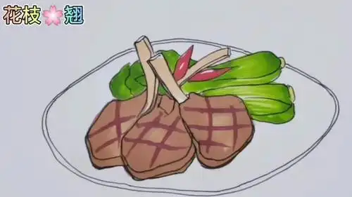 法式烤羊排简笔画,流口水了#儿童启蒙#-母婴亲子视频-搜狐视频