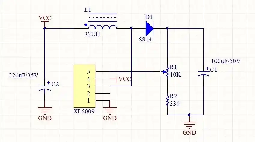 xl6009 dc-dc 升压模块 电源稳压模块输出可调 超lm2577 4a电流