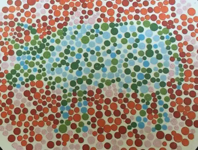 第一张,红绿色盲测试,非常基本也相当简单.