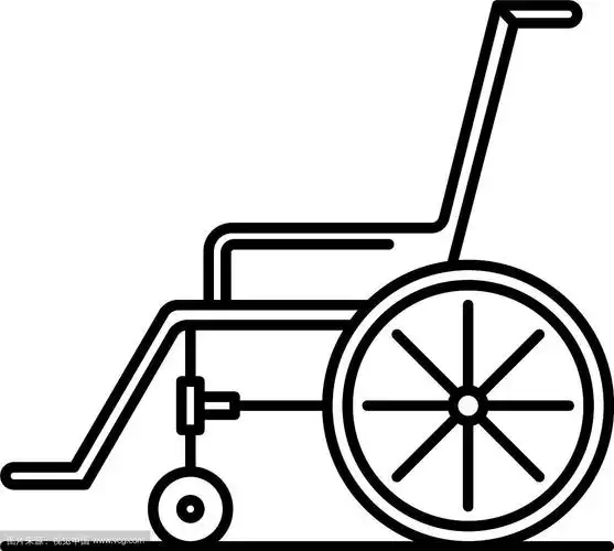 轮椅图标轮廓样式