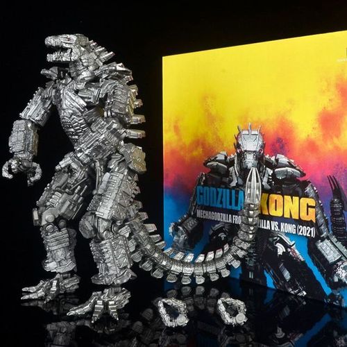 国产shm机械哥斯拉大战金刚2021电影版怪兽恐龙关节可动手办玩具