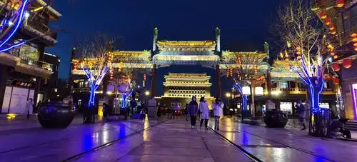 牛年北京前门大栅栏,步行街人文景观