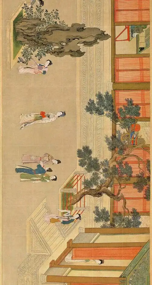 中国十大名画长卷之汉宫春晓图赏析