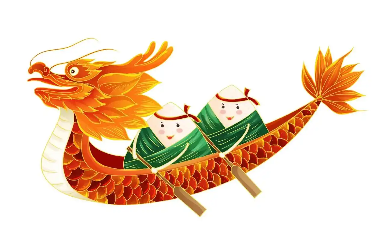 端午节95划龙舟卡通97免抠素材 93今日素材  93彩色手绘卡通