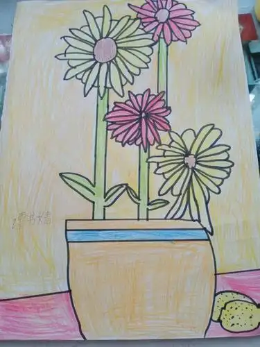 彩色画笔,多彩童年——大新路小学三年级(7 )班线上美术作品展