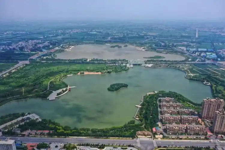 黄河故道上的平原湖