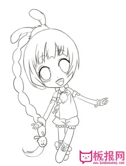 动漫女孩的手抄报 手抄报图片大全简单又漂亮的手抄报模板教程小学生