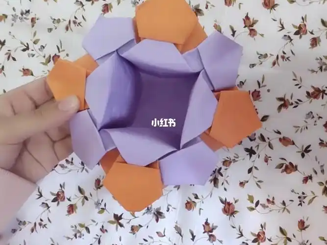 用两张纸就可以折出花篮#手工  #折纸手工  #手工折纸  #折纸手工教程