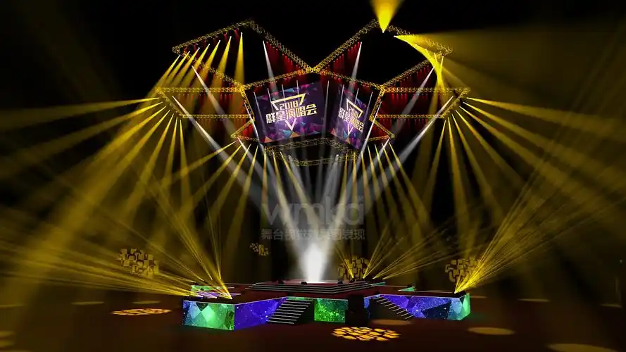 四面观众舞台效果图3dmax