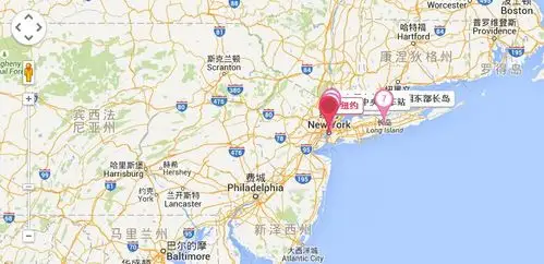 纽约在哪里?纽约位于美国东海岸的东北部.