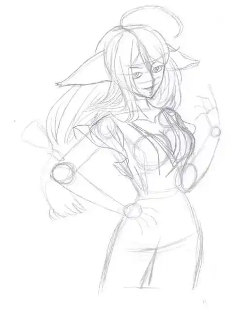 涂山红红简笔画i