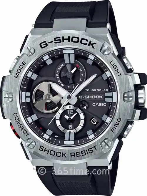 卡西欧g-shock系列g-steel gstb100-1a智能腕表