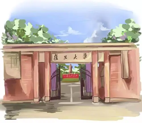 美爆了60上海高校校门手绘图大集合来看看有你的母校吗