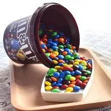 mm巧克力豆牛奶味640g桶装m豆夹心巧克力儿童零食彩虹糖礼物