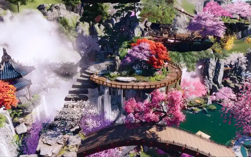 天涯明月刀手游家园 花间一梦静水湖疗养院