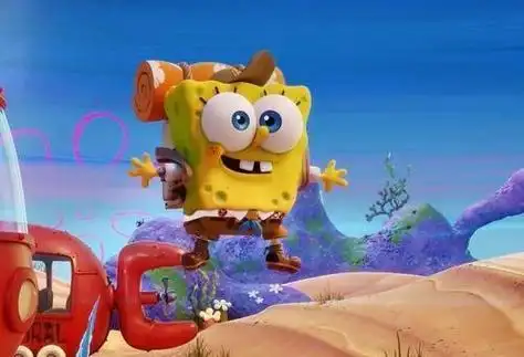 《海绵宝宝》:海绵宝宝带领他的几位伙伴冲出海底