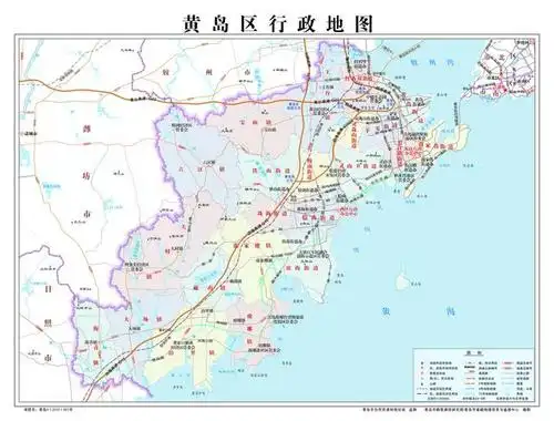 最新版的青岛市级及各区市行政地图